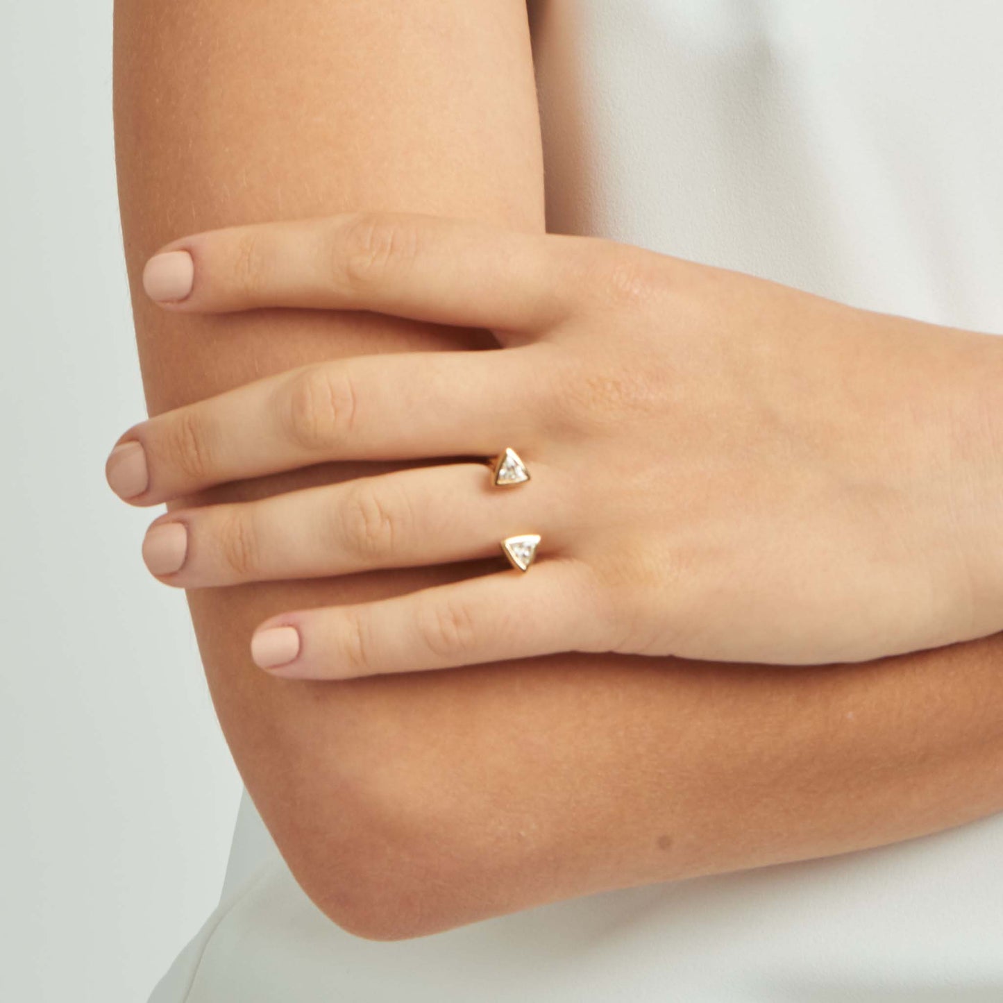 Jackson Trillion Cut Diamond In-Between Ring