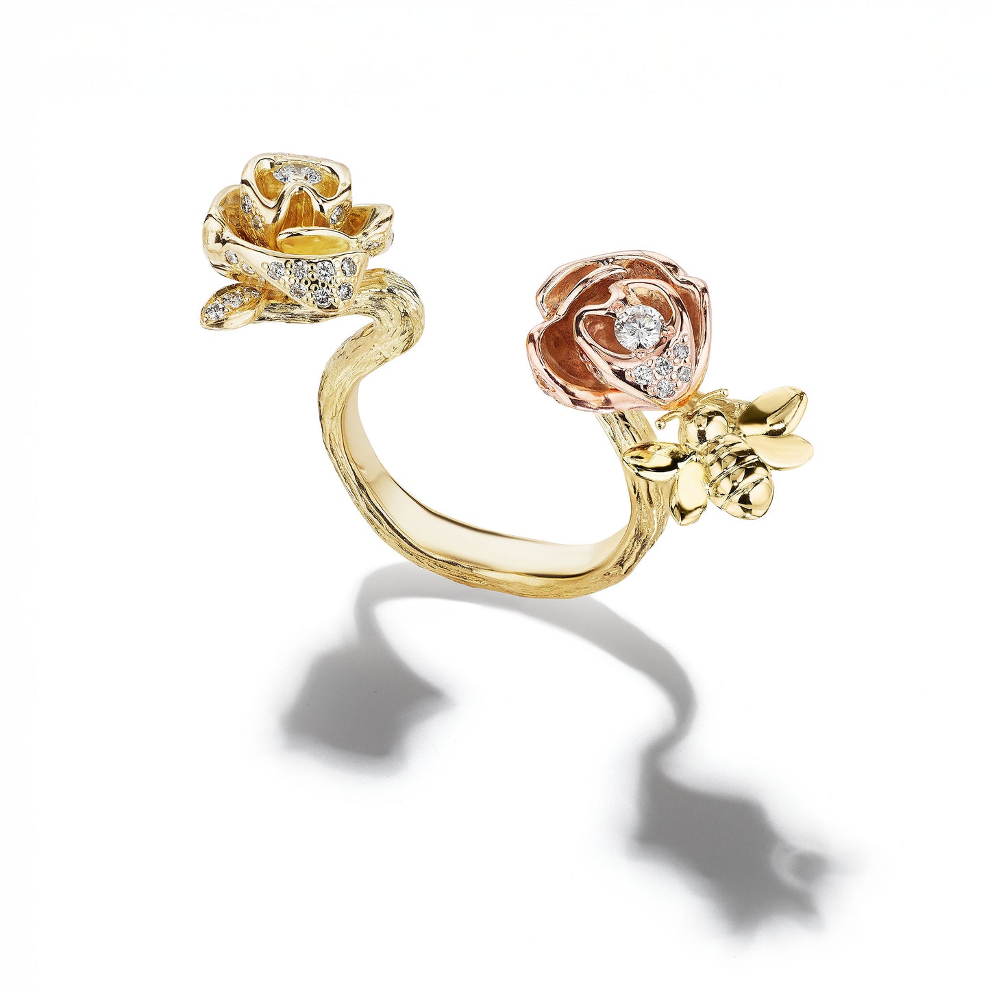 Wonderland Mimi Rose & Bee In-Between Ring