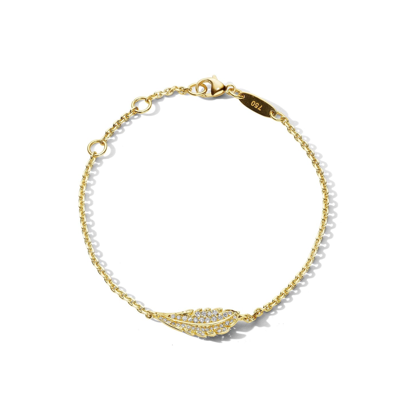 Phoenix Feather Diamond Bracelet