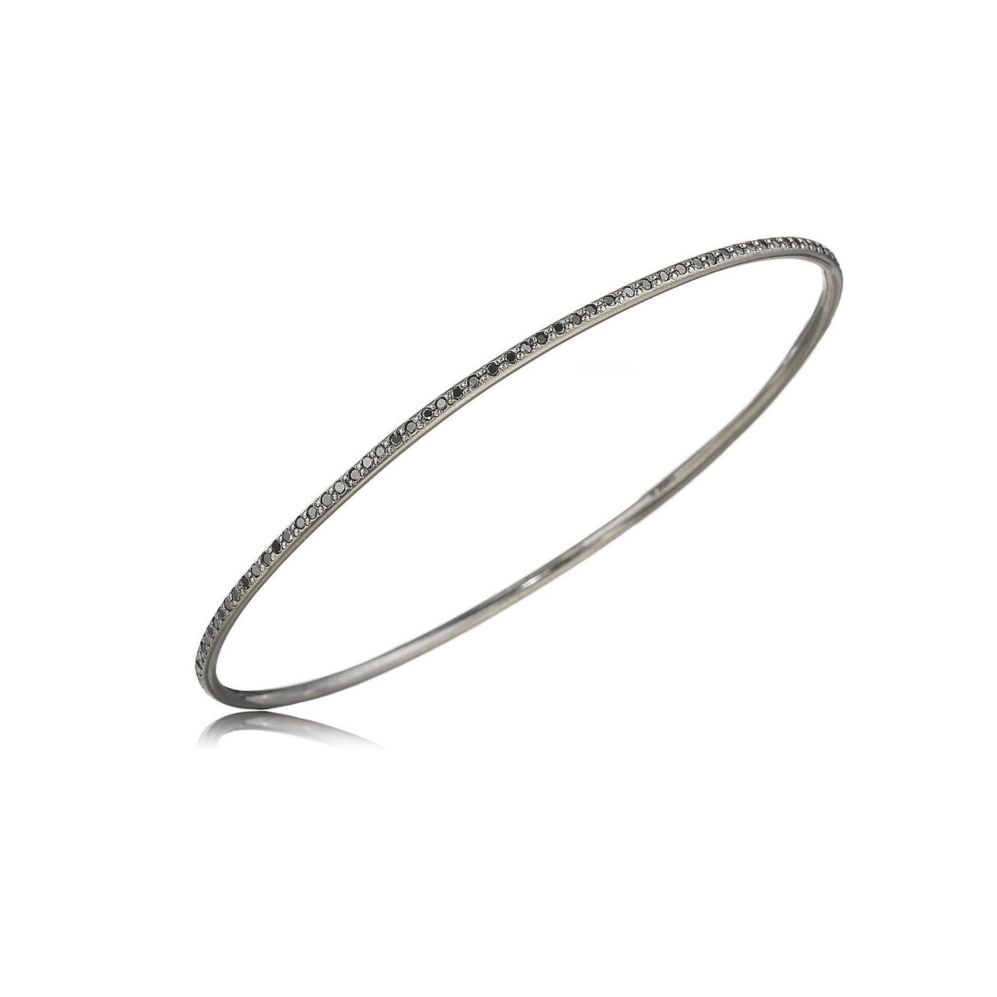 Lula Black Diamond Slip On Bangle Medium