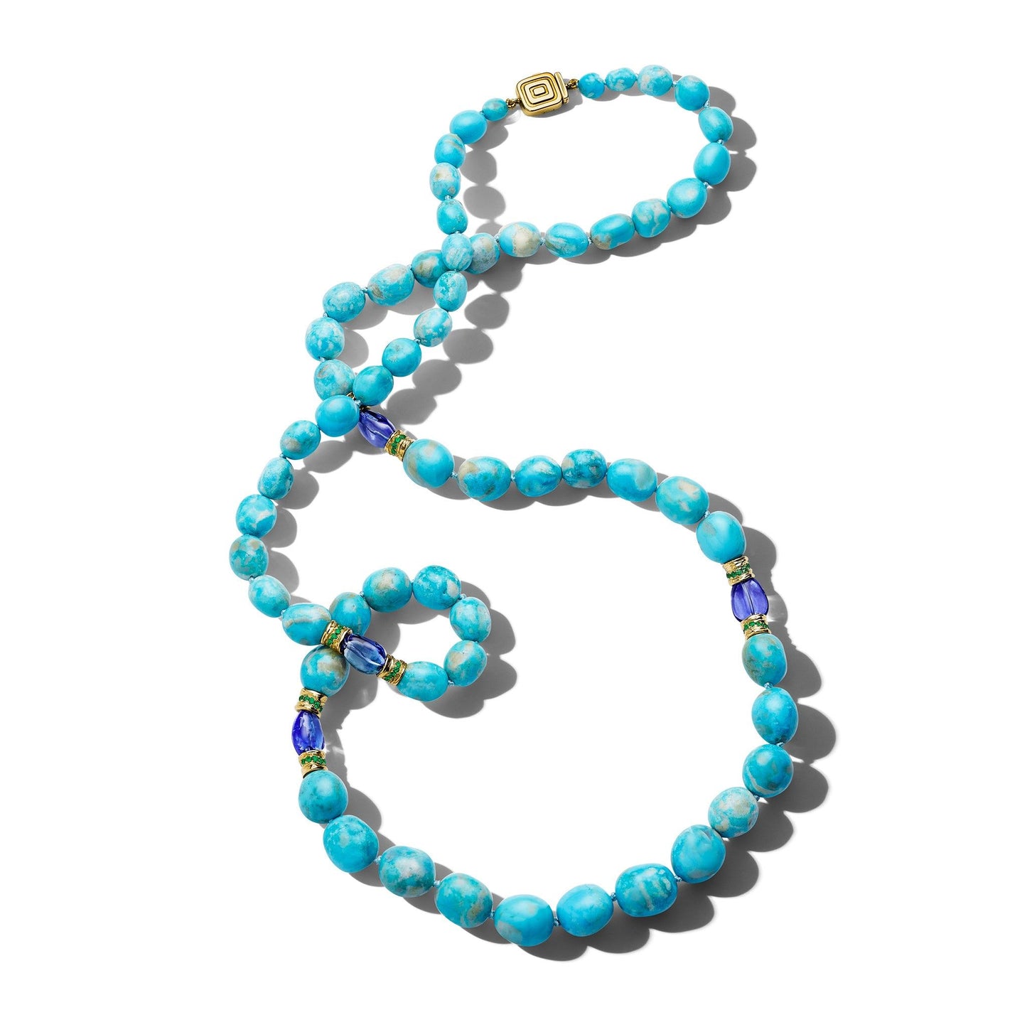 Wonderland Turquoise & Tanzanite Bead Necklace