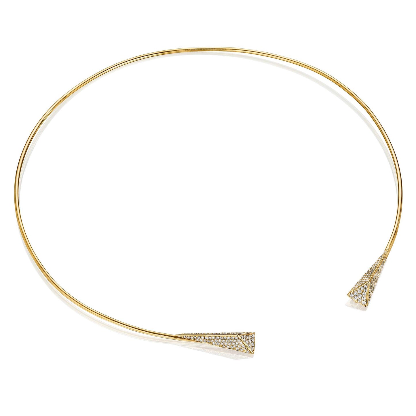 Wonderland Stinger Open Collar Diamond Necklace