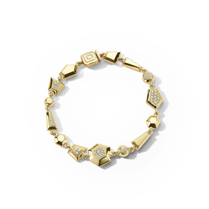 Jackson Geometric Multi-Shape Diamond Bracelet
