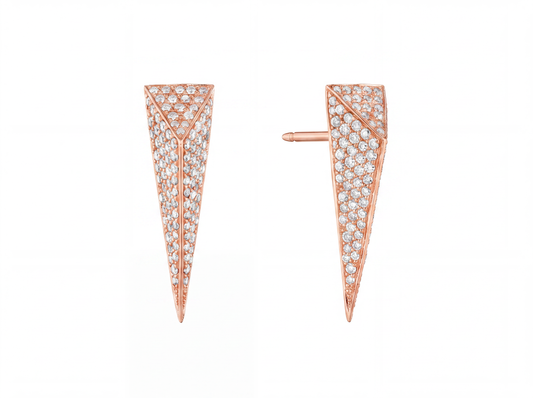 Wonderland Stinger Diamond Earrings, 18KR
