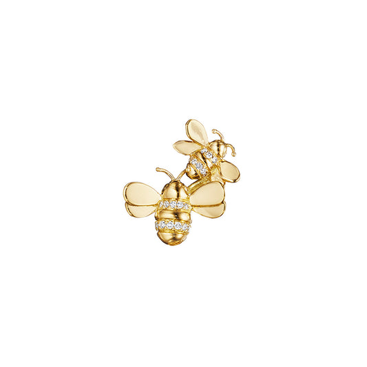 Wonderland Bumble Bee Climber Single Stud – Left Ear