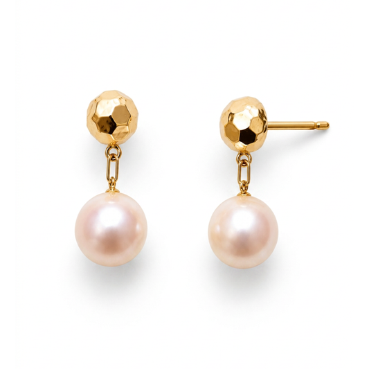 Jackson Pearl Earrings, 18KY