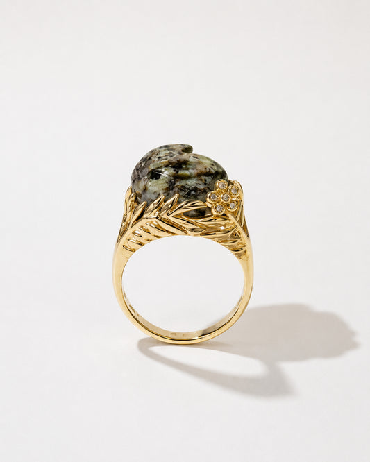 Wonderland Leopard Opal Bunny Ring