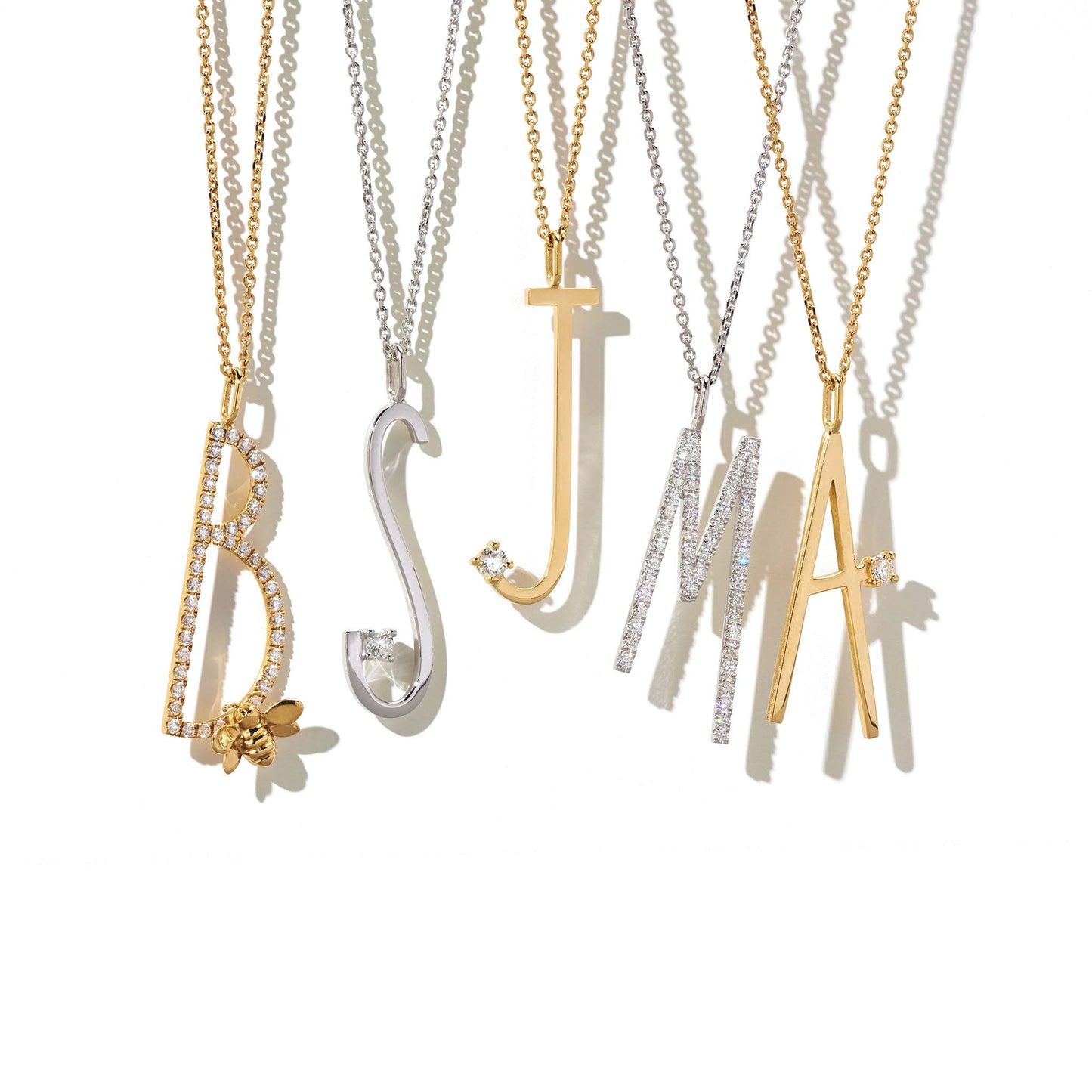 Mimi So Type Letter A Pendant Necklace