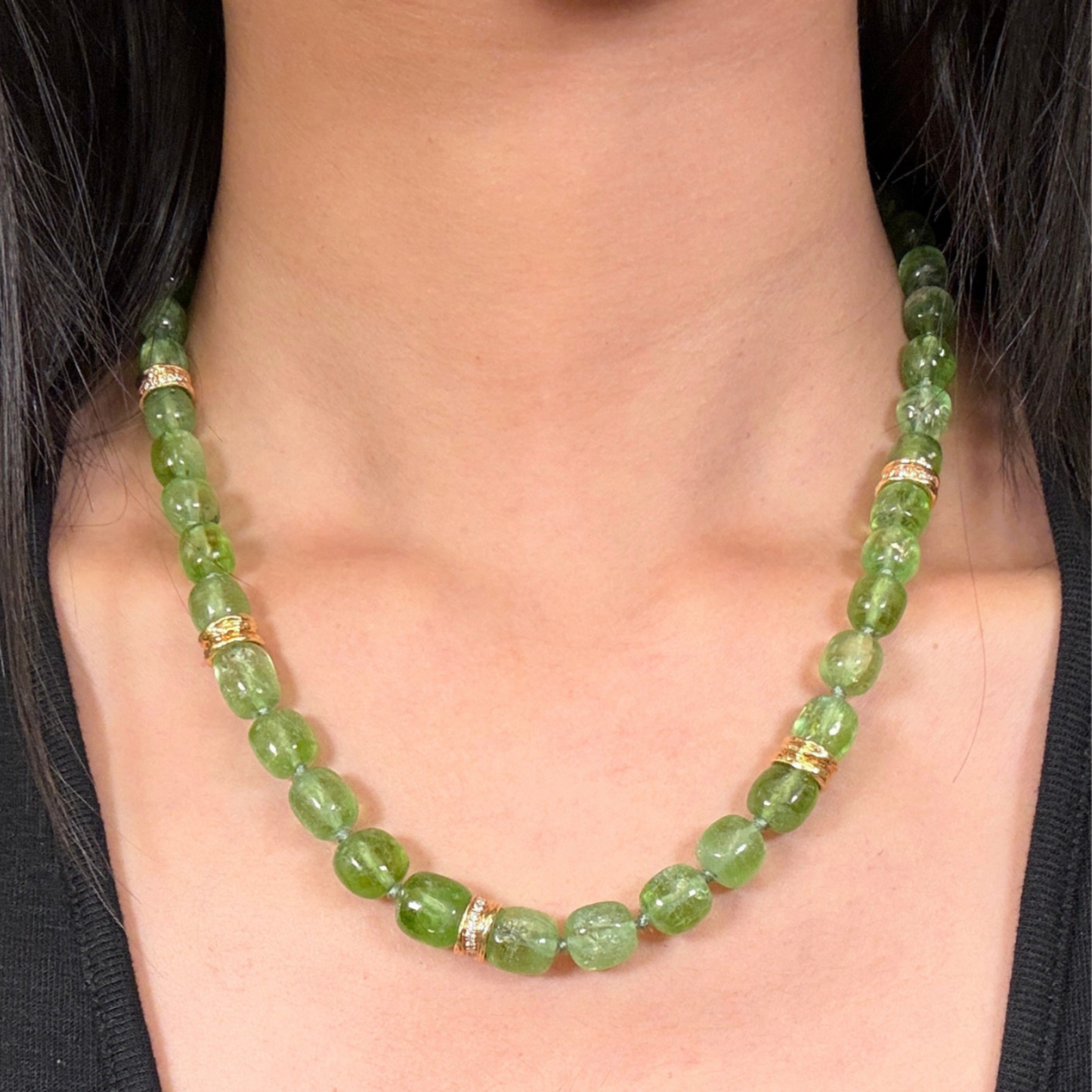 Wonderland Peridot Necklace, 18KY