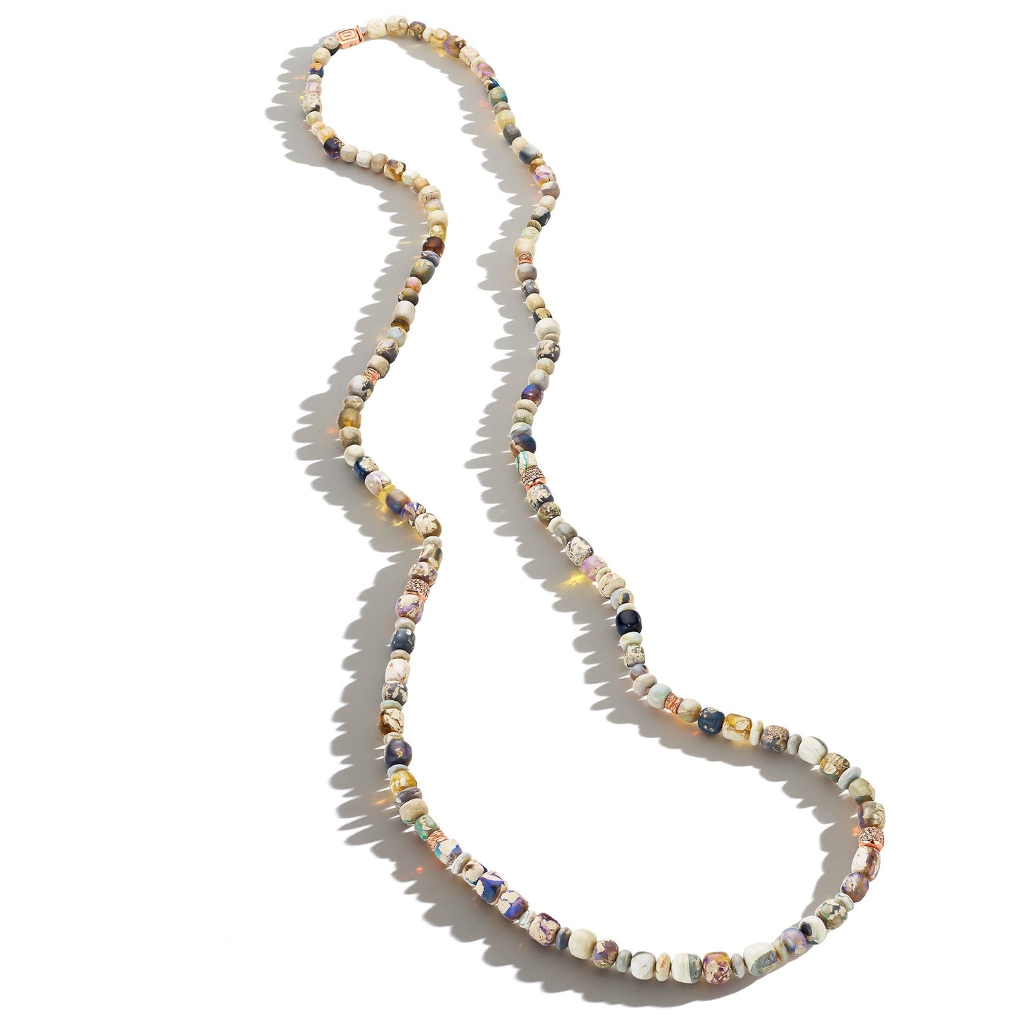 Wonderland Pastel Multi-Color Opal Bead Necklace