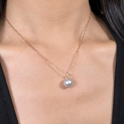 Jackson Pearl Pendant Necklace, 18KY