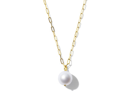 Jackson Pearl Pendant Necklace, 18KY