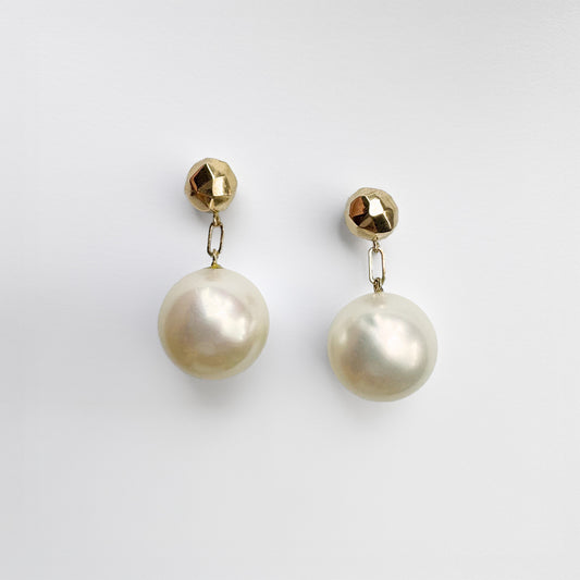 Jackson Gold Pearl Drop Earrings – 2in