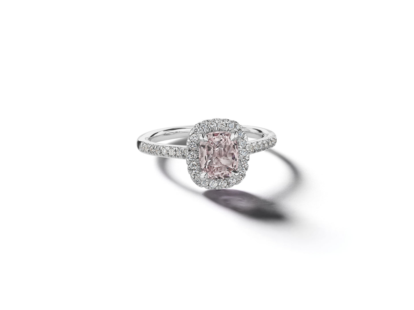 Astor Sapphire Diamond Halo Engagement Ring