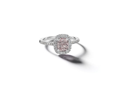Astor Sapphire Diamond Halo Engagement Ring