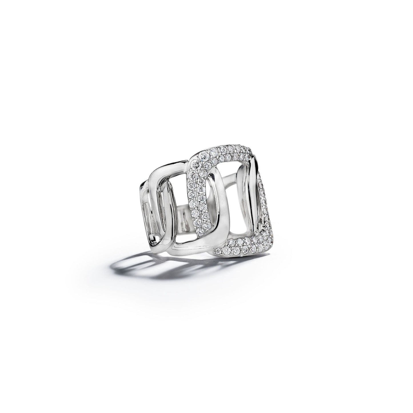Piece Diamond Link Ring