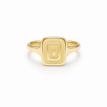 Piece Medium Icon Ring, 18KY