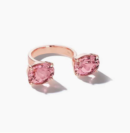 Zozo Pink Mauve Tourmaline Ring, 18KR