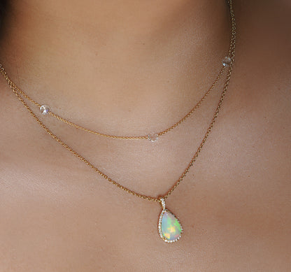 ZoZo Opal & Diamond Necklace