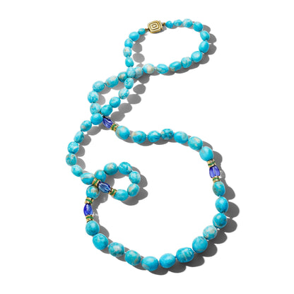 Wonderland Turquoise & Tanzanite Bead Necklace