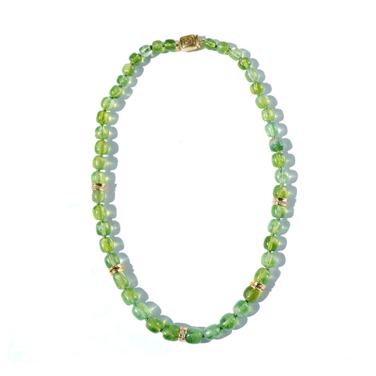 Wonderland Peridot Tourmaline Bead Necklace